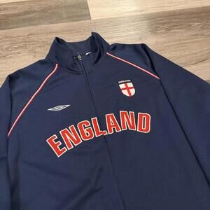 vintage Umbro England zip up track jacket 00s XL